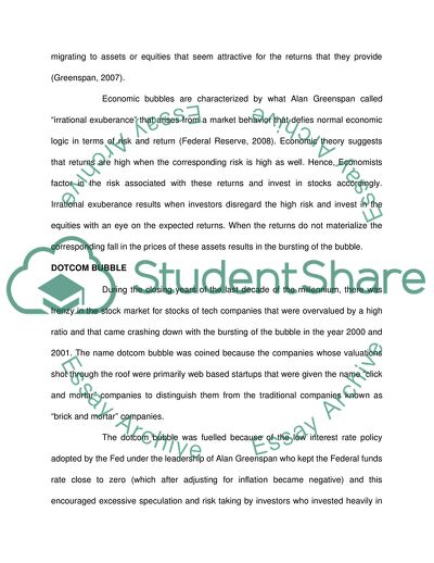 The Nature of the Economic Bubbles