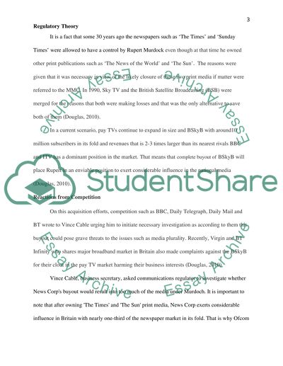 News Corps Buyout of BSkyB