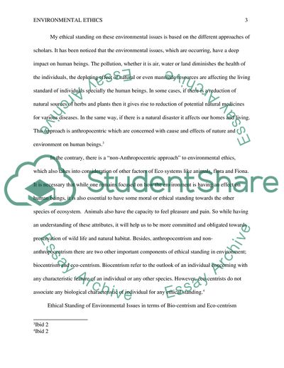 Environmental Ethics and Recycling of Packages