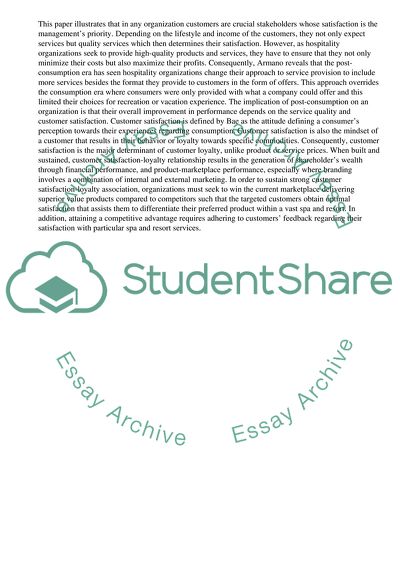 International Resort and Spa Management