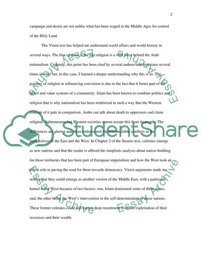 The struggle between the arab world and the christian west