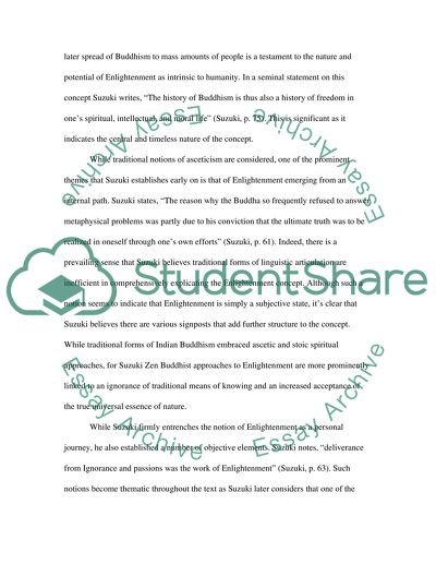 What do you Think Zen Means by Enlightenment