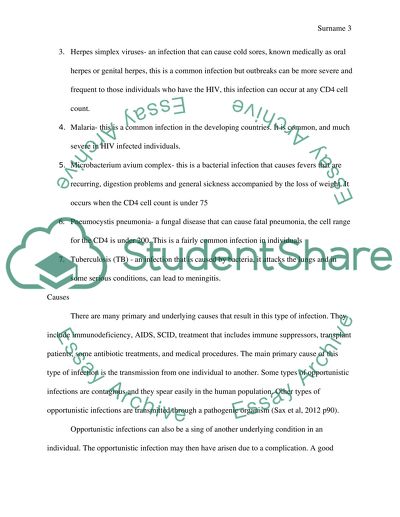 Opportunistic Microbial Infections