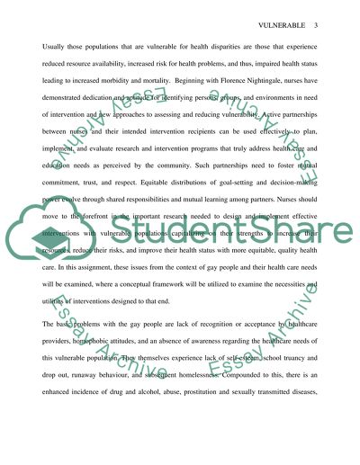 Vulnerable Population