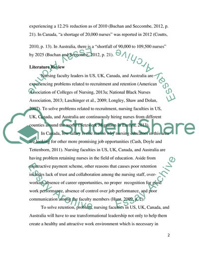Controlling the High Employee Turnover Rate within Nursing Faculties