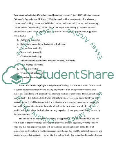 The Significance of Leadership