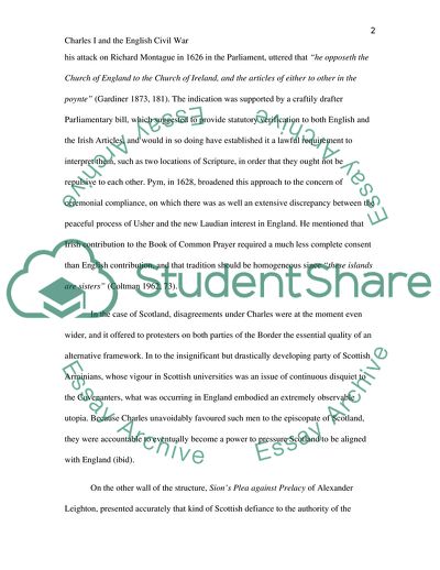 Charles I and the English Civil War