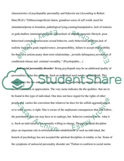 Psychopathy, Narcissistic Personality Disorder, and Antisocial Personality Disorder