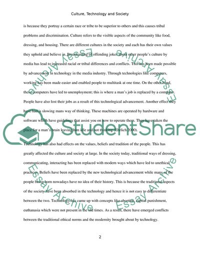 The Impact of Technology on Culture and Society