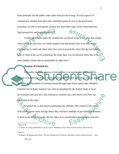 Criminal Law Development in the UK
