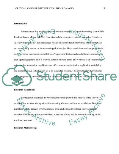 Critical Mistakes which Should be Avoided