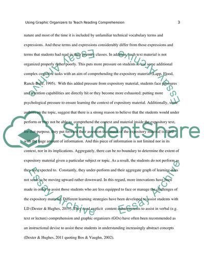 Using Graphic Organizers to Teach Reading Comprehension