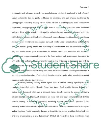 Mandatory Military Service