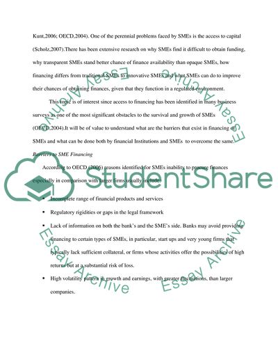 Overcoming Barriers to Credit Availability for SMEs