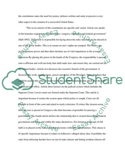 The American Constitution