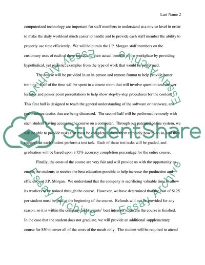 Designing an Employee Training Course