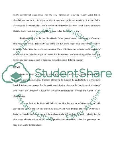 Introduction to Management -- Economics, Finance and Management