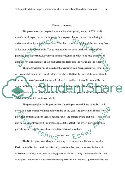 Goods Manufactured with Carbon Emissions