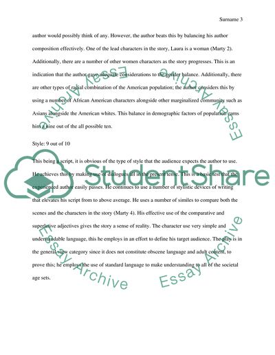 Critique Of Script 2