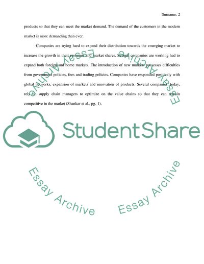 Supply chain or operational challenges