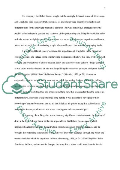 Innovations in Twenty First Century Costume Design