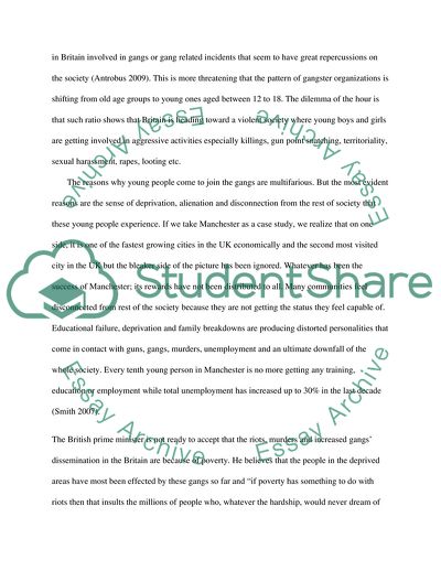 Young People in Deprived Areas of Britain Join Gangs Because They Feel Disconnected from Society