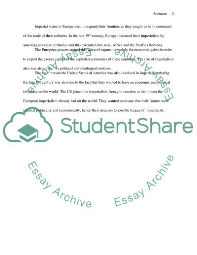 Theodore Roosevelt and the Rise of Imperialism