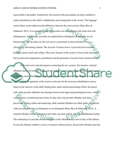 Adult and Juvenile Justice System