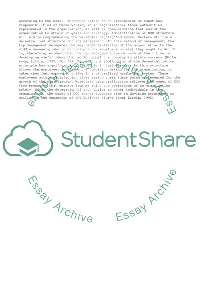 Key Transformation for Deckers Outdoor Corporation