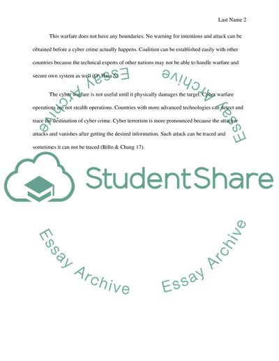 Advantages and Disadvantages of Future Cyber-Warfare