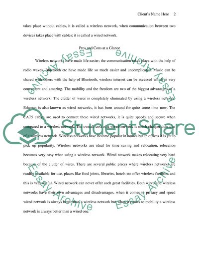 WIred LAN Versus Wireless