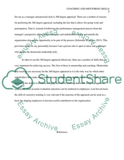 Coaching and Mentoring Skills