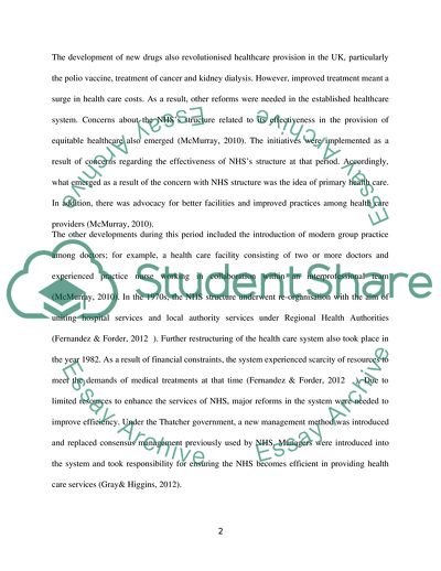 Health Promotion in NHS