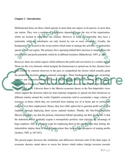 Three Theories of the Multinational Firm