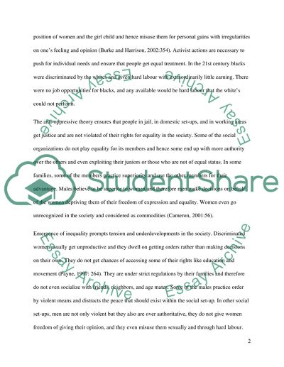 Anti-oppressive Theory: A Critical Analysis