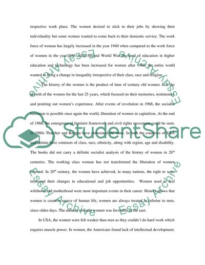 History of the Women in the UK & USA