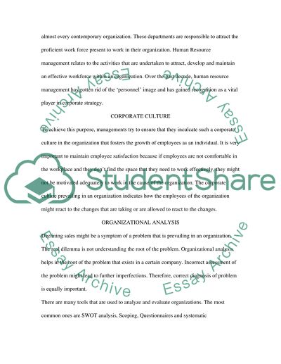 People and Organisation