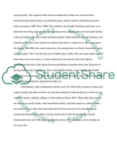 Ethical Concerns in Addressing Elder Abuse