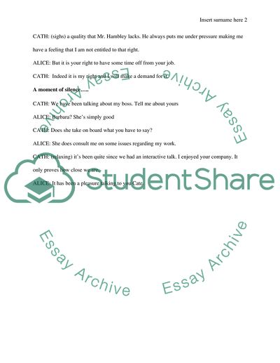 Interactive Dialogue