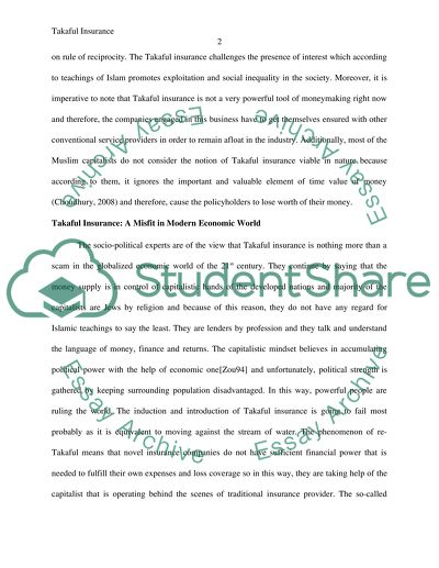 Takaful Insurance: A New Breed of Insurance Business