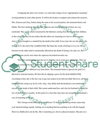 The Characters in the Short Stories Home Burial and Editha