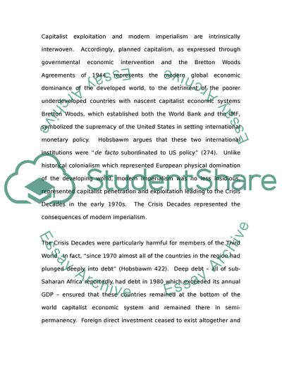 What were the main features of Mordern Imperialism to which Hobson and Lenin drew attention How did their explanation differ