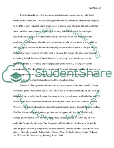 Did the Industrial Revolution Lead to a Sexual Revolution