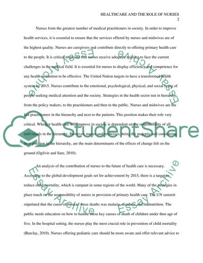 Future of Healthcare Depends on the Role of Nurses