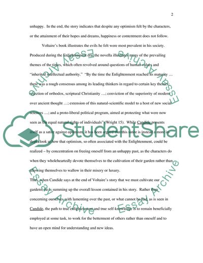 Candide Travels Through Familiar Lands