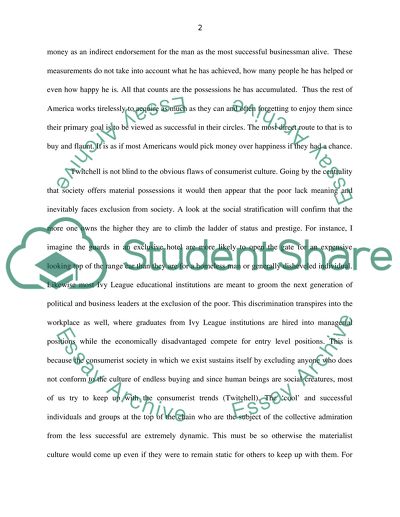 The Concept of Two Cheers for Materialism