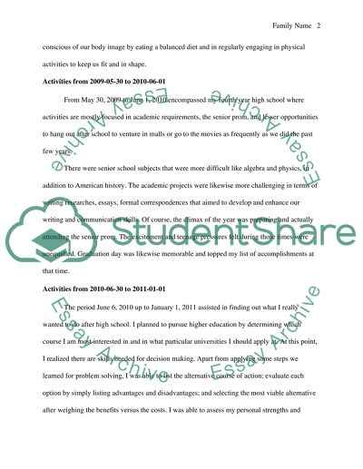 Written Statements of Past Activities