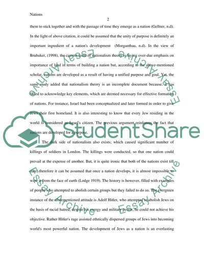 Are Nations made by Human Effort or Nature