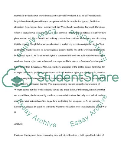 The Clash of Civilizations and the Coming of the New World Order