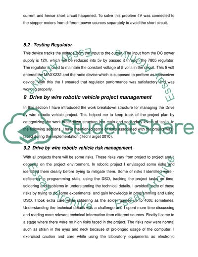 Wire Robotic Vehicle Testing